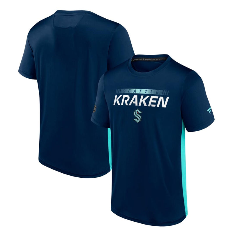 Fanatics - T-shirt technique Seattle Kraken Pro pour homme (MZL7 EF33 2GO 1OM)