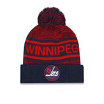 Fanatics - Bonnet à pompon à revers pour homme des Jets de Winnipeg (00PB 4512 2GN 1K1)