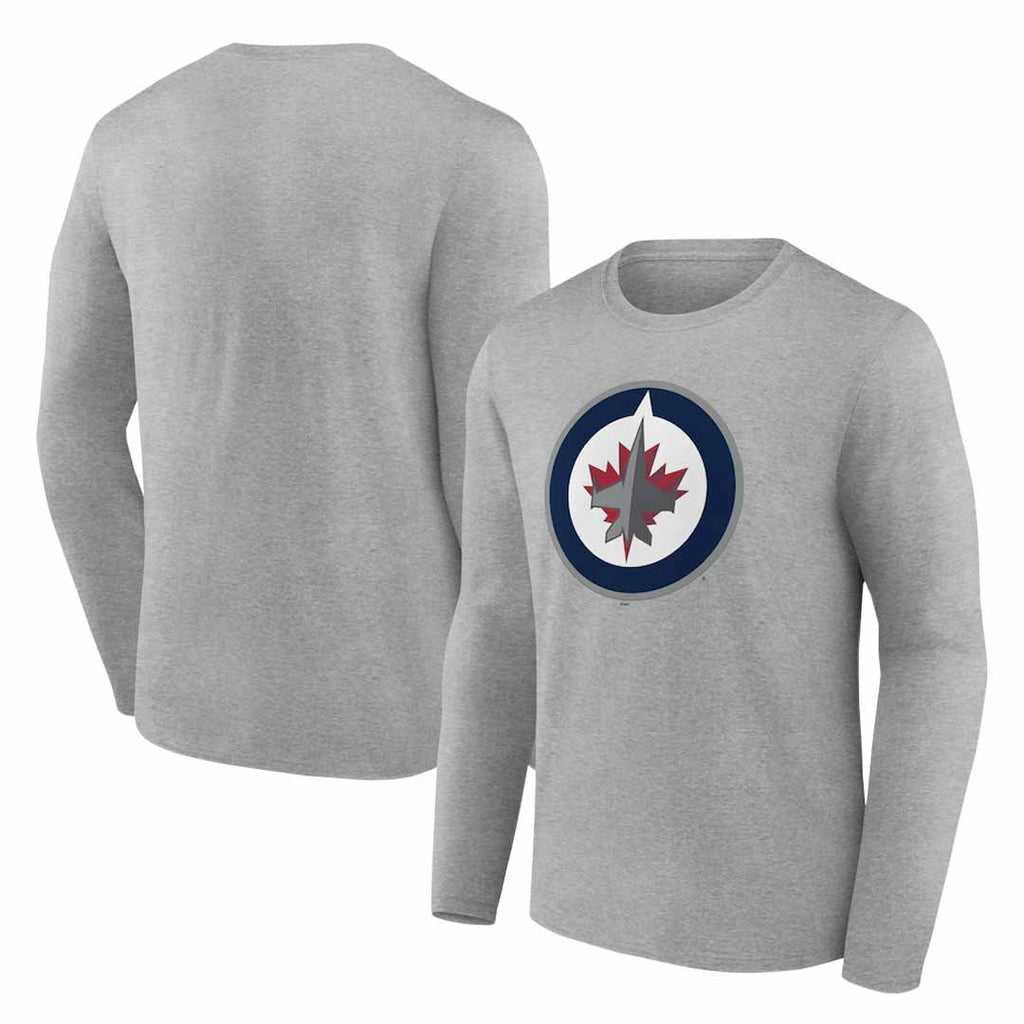 Fanatics - T-shirt à manches longues pour homme des Jets de Winnipeg (3R51 0103 2GN 71M)