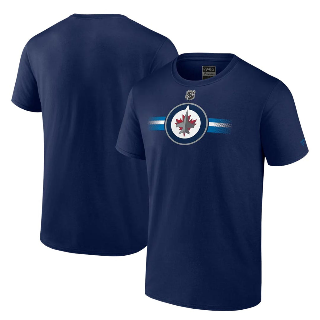 Fanatics - T-shirt à manches courtes pour homme des Jets de Winnipeg (MA86 4506 2GN 037)