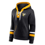 Fanatics - Sweat à capuche à lacets pour femme des Penguins de Pittsburgh (3ZCC 1096 2GT 3N9)