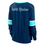 Fanatics - T-shirt à manches longues et lacets Seattle Kraken pour femme (3ZCD EN43 2GO 3NB)