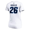 Fanatics - T-shirt à col en V Blake Wheeler des Jets de Winnipeg pour femme (3A40 0042 H3Z FNB) 