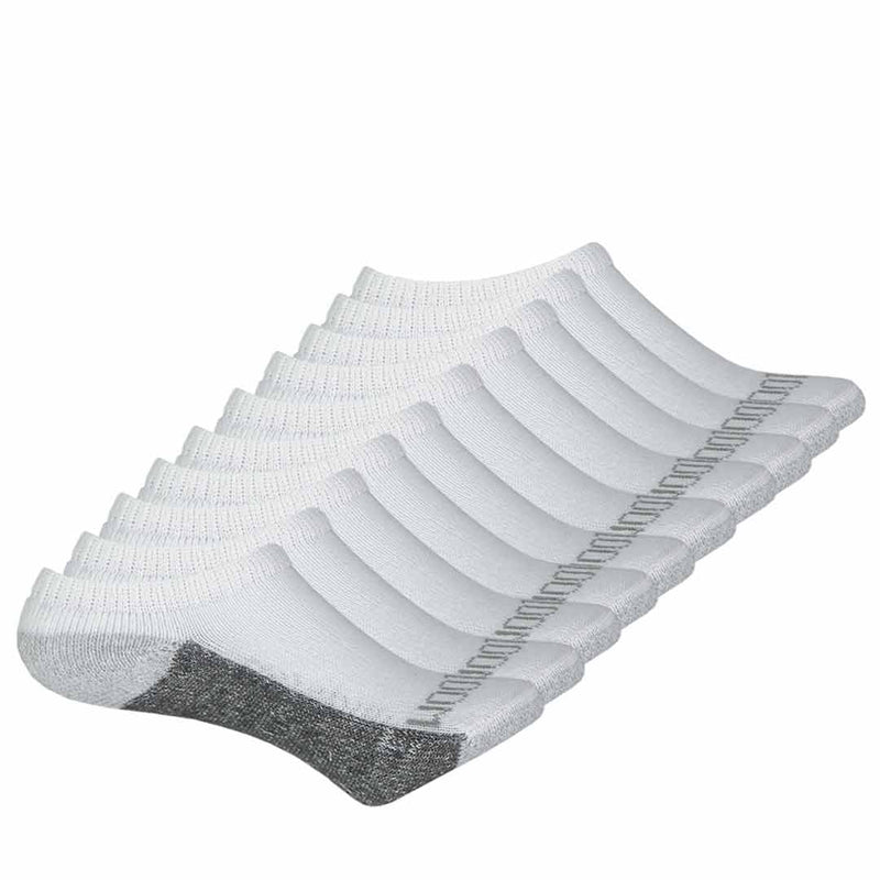 Fruit Of The Loom - Lot de 20 chaussettes invisibles pour enfant (FRB10556NK BLANC) 