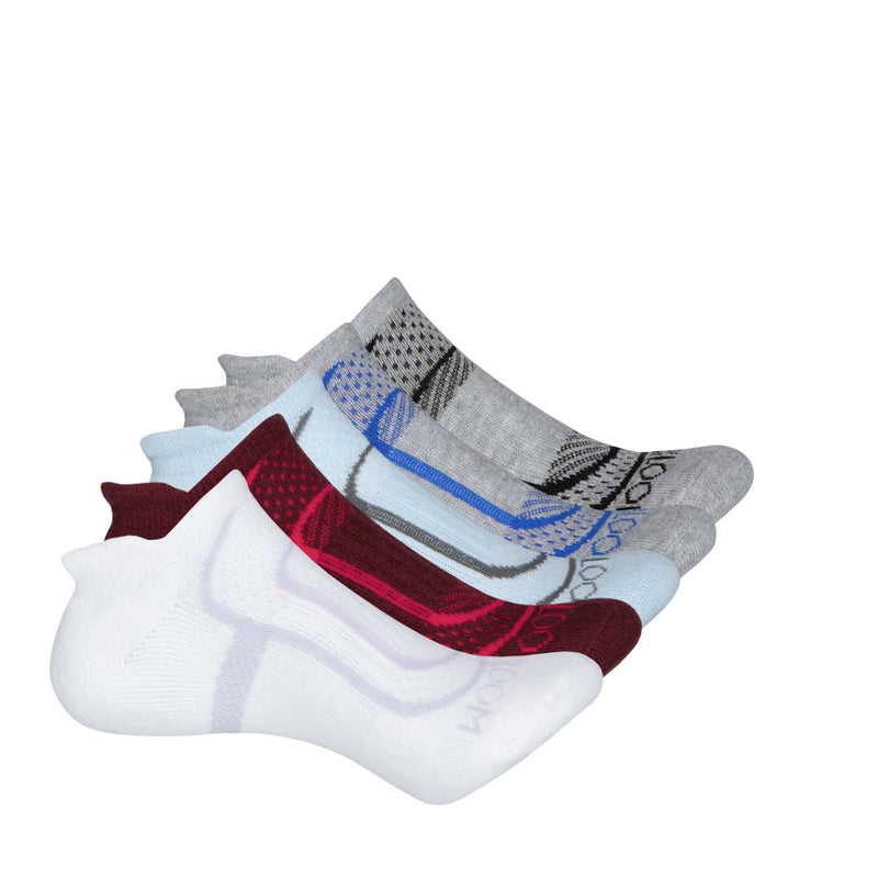 Fruit Of The Loom - Paquet de 6 chaussettes invisibles pour femmes (FRW10300T6 GAS02) 