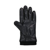 Isotoner - Men's Faux Nappa Gloves Wth Knit Ribbed Cuff (7H622 BLK)