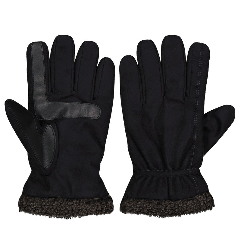 Isotoner - Men's Microsuede Berber Gloves (7H488 BLK)