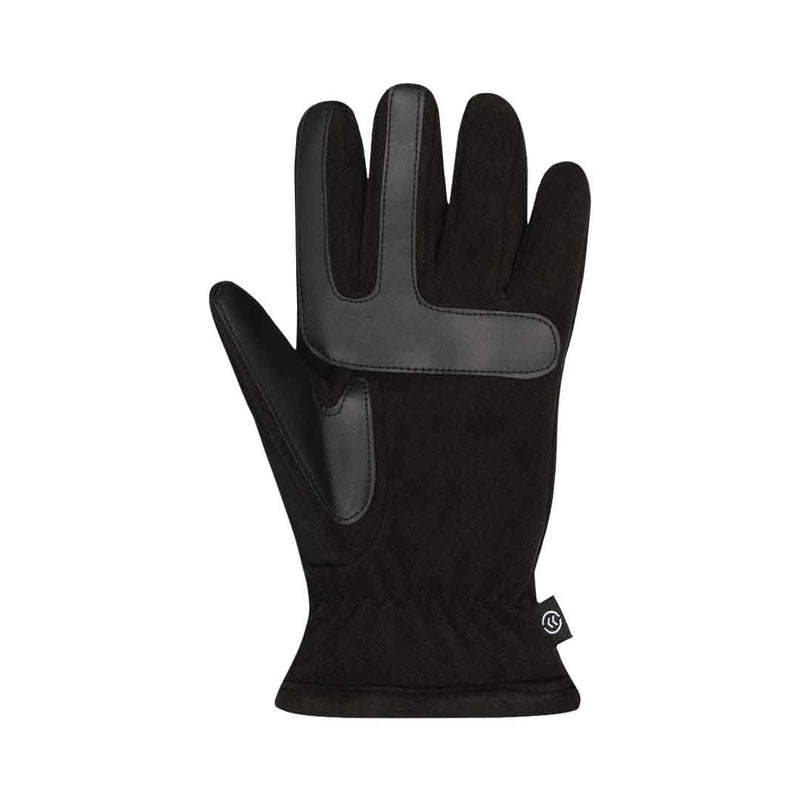 Isotoner - Men's Waterproof Interlock Fleece Gloves (7H700 BLK)