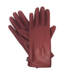 Isotoner - Gants en similicuir nappa pour femme (31600 ROUGE)