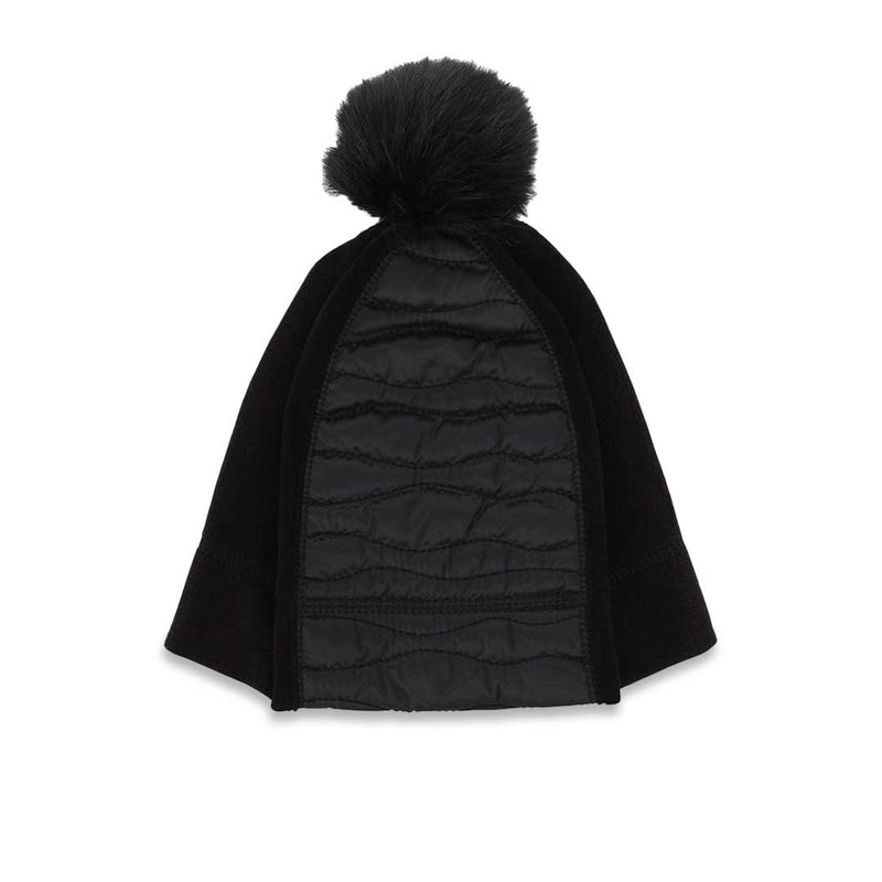 Isotoner - Women's Sleekheat Wave Quilted Beanie (30438 BLK)