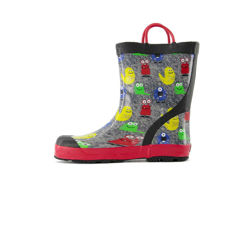 Kamik - Kids' (Preschool) Monsters Rain Boots (EK6113 BLK)