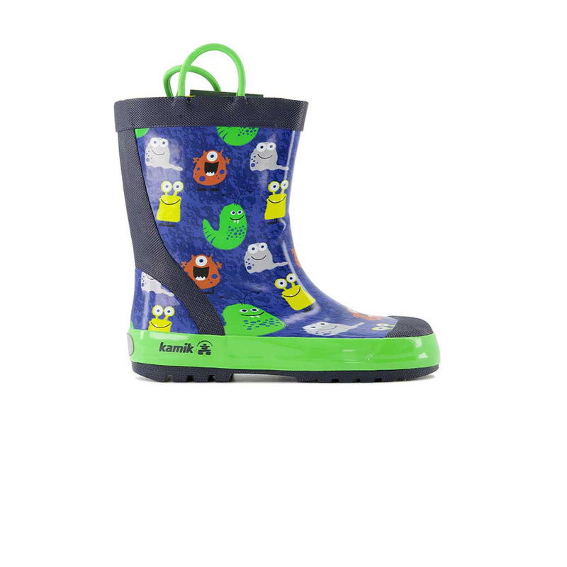 Kamik - Bottes de pluie Monsters pour enfant (préscolaire) (EK6113 BLU)