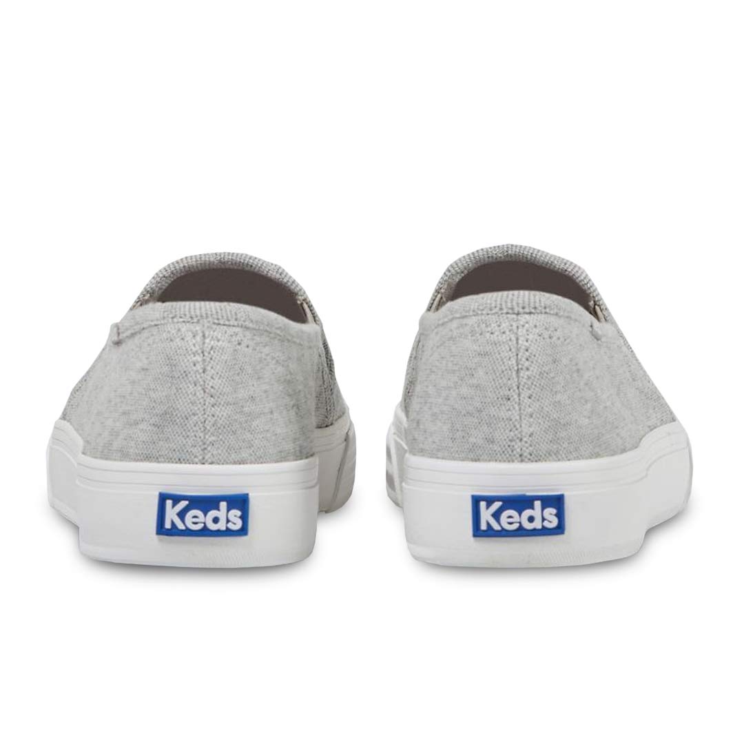 Keds Women s Double Decker Slip On Sneaker in Grey Size 6 Medium