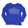 Kids' (Junior) Kansas Jayhawks Long Sleeve T-Shirt (K6TXK3V)