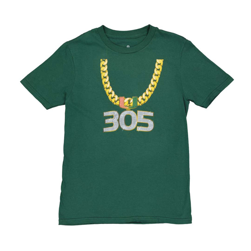 Kids' (Junior) Miami Hurricanes 305 Short Sleeve T-Shirt (K8TWLPK57)