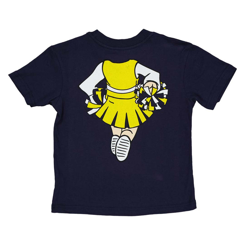 Kids' (Junior) Michigan Wolverines Cheerleader Short Sleeve T-Shirt (R6PARFUS8)