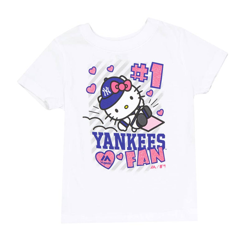 MLB - T-shirt Hello Kitty des Yankees de New York pour filles (bébés) (INFNYYHELLOKITTY)