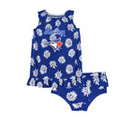 MLB - Girls' (Infant) Toronto Blue Jays Hop Skip Diaper Cover Set (HK3I1SC4D TBJ)