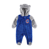 MLB - Kids' (Infant) Chicago Cubs Game Nap Teddy Fleece Full Zip Sleeper (HK3N1FE7F CUB)