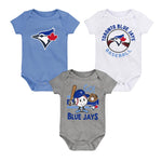 MLB - Kids' (Infant) Toronto Blue Jays Ball Park 3 Pack Creeper Set (HK3N1SC3V TBJ)