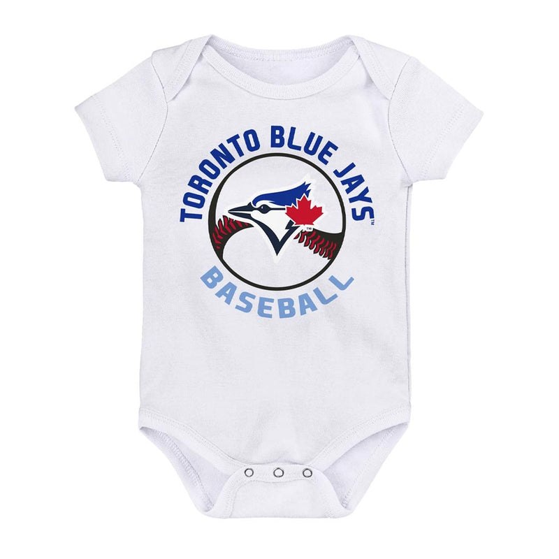 MLB - Kids' (Infant) Toronto Blue Jays Ball Park 3 Pack Creeper Set (HK3N1SC3V TBJ)