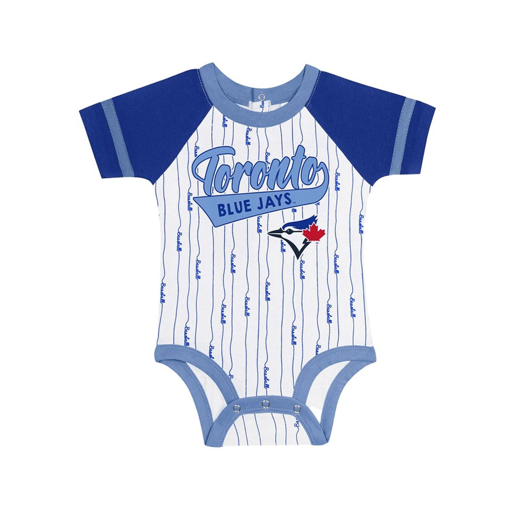 MLB - Kids' (Infant) Toronto Blue Jays Base Hitter 3 Piece Creeper Set (HK3I1SC3Y TBJ)