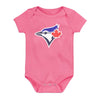 MLB - Girls' (Infant) Toronto Blue Jays Home Run Baby 3 Pack Creeper Set (HK3I1SC4A TBJ)