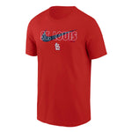 MLB - Men's St. Louis Cardinals Swoosh Logo Short Sleeve T-Shirt (N922 62Q SCN M6K)