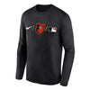 MLB - Men's Baltimore Orioles Small Logo Long Sleeve T-Shirt (NKAY 00A OLE ITI)