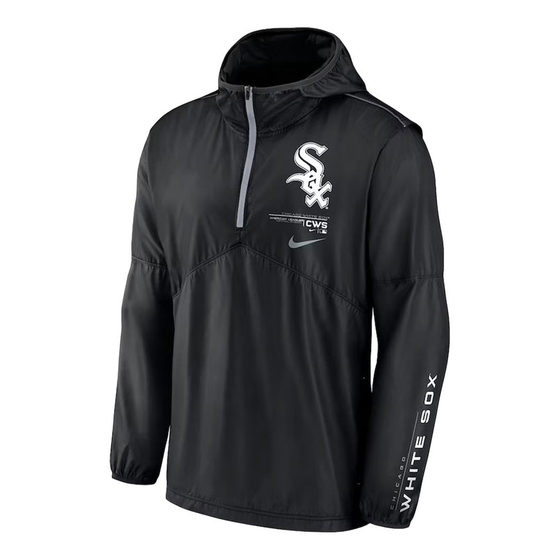 MLB - Coupe-vent demi-zip authentique pour homme des Chicago White Sox (NMMT 12DA RX 03B) 