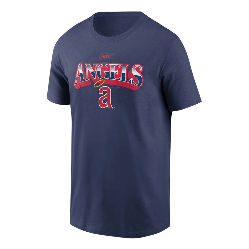 MLB - Men's Los Angeles Angels Cooperstown Collection Rewind Arch T-Shirt (N199 44B AAG 0M0)