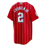 MLB - Maillot réplique pour homme des Miami Marlins Jazz Chisolm Jr. (T770 03VR MQ7 C02)