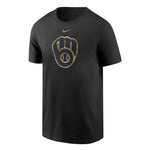 MLB - Men's Milwaukee Brewers Camo Logo Short Sleeve T-Shirt (N199 00A MZB 0SN)