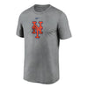 MLB - T-shirt de performance pour homme avec logo des Mets de New York (N922 06G NME M30) 