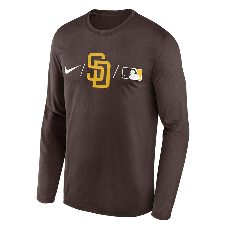 MLB - T-shirt à manches longues avec logo des San Diego Padres pour hommes (NKAY 20Q PYP ITI)