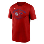 MLB - T-shirt d'entraînement de printemps à manches courtes pour homme des Cardinals de Saint-Louis (N922 62Q SCN 75U)