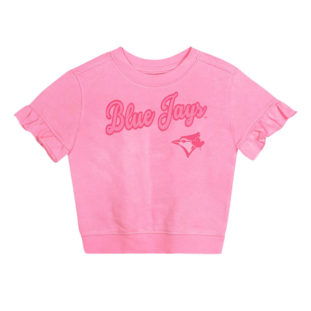 MLB - Girls' (Toddler) Toronto Blue Jays Dugout Cute T-Shirt / Shorts Set (HK3T1SC68 TBJ)