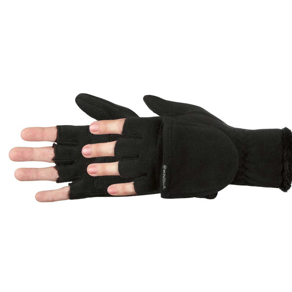 Manzella - Women's Madison Convertible Outdoor Gloves (O480W BLK)