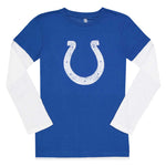 NFL - Girls' (Junior) Indianapolis Colts Long Sleeve T- Shirt (K7NCUL327)