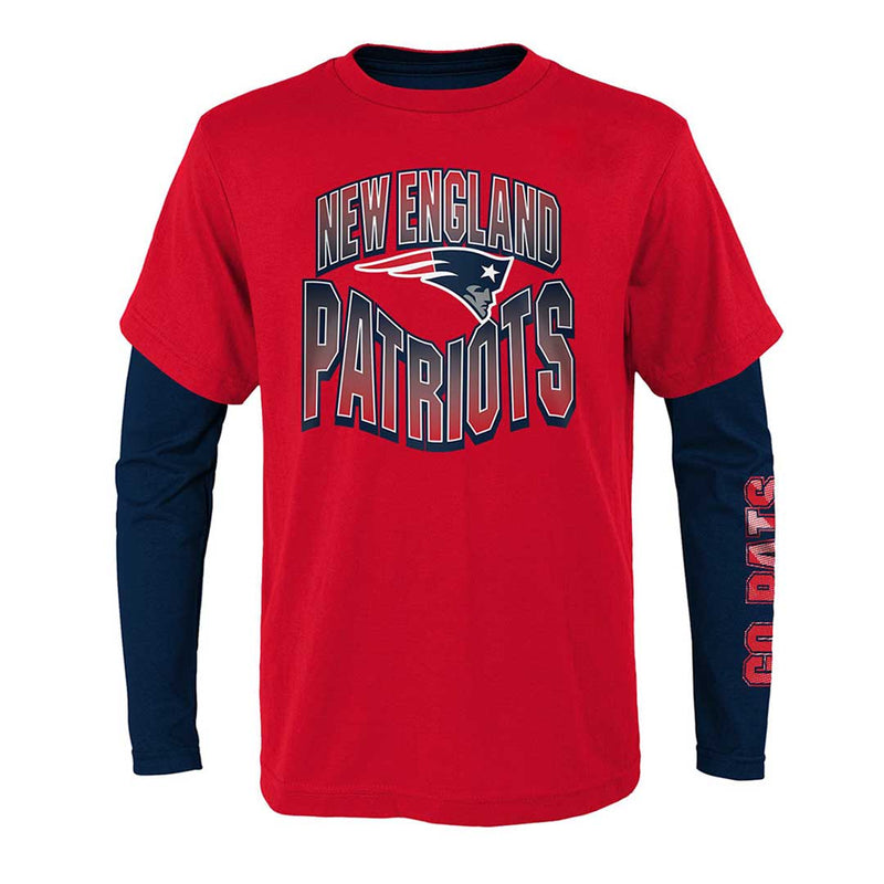 NFL - T-shirt combiné 3 en 1 Game Day des New England Patriots pour enfants (HK1B3FE2U PAT) 