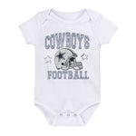 NFL - Kids' (Infant) Dallas Cowboys Born To Be 3 Pack Creeper Set (HK1I1FGA7 COW)