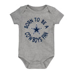 NFL - Kids' (Infant) Dallas Cowboys Born To Be 3 Pack Creeper Set (HK1I1FGA7 COW)