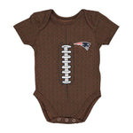 NFL - Creeper de football à manches courtes des New England Patriots pour enfants (bébés) (HK1N1FCKH PAT) 