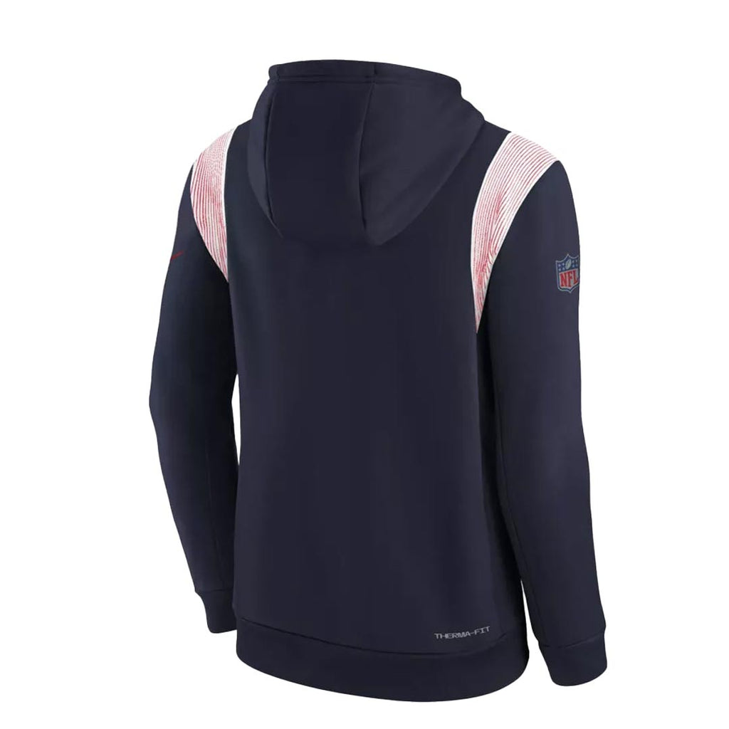 NFL - Kids' (Junior) New England Patriots Therma Fit Sideline Hoodie (HZ1B7FE9W PAT)