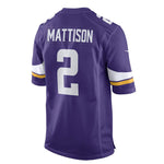 NFL - Men's Minnesota Vikings Alexander Mattison Game Jersey (67NM MVGH 9MF EY4)