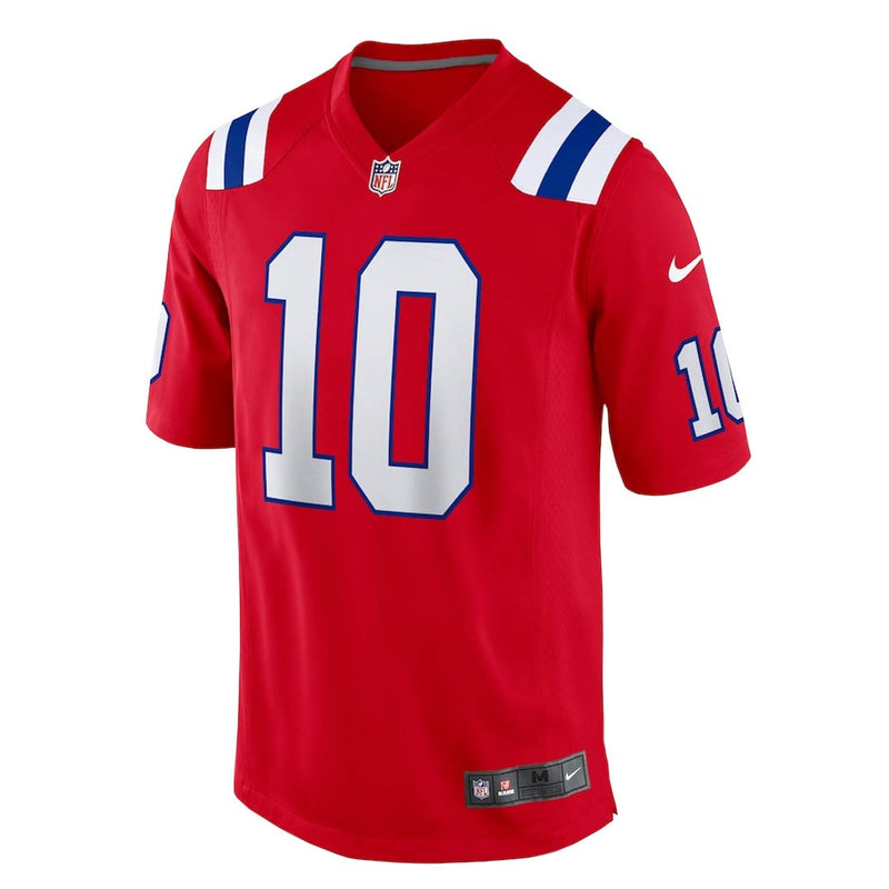 NFL - Maillot de match Mac Jones des Patriots de la Nouvelle-Angleterre pour homme (67NM NPGA 8KF 2KH)