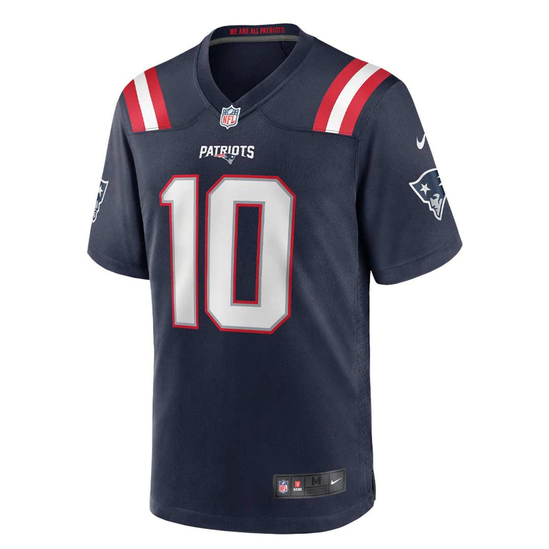 NFL - Maillot Mac Jones des Patriots de la Nouvelle-Angleterre pour homme (67NM NPGH 8KF 3NA)