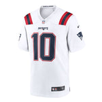 NFL - Maillot de jeu Mac Jones des Patriots de la Nouvelle-Angleterre pour homme (67NM NPGR 8KF 2PP) 