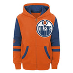 NHL - Kids' Edmonton Oilers Face Off Full Zip Fleece Hoodie (HK5B3ME00 OIL)