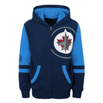 NHL - Kids' Winnipeg Jets Face Off Full Zip Fleece Hoodie (HK5B3ME00 WNP)